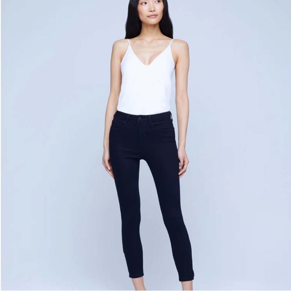 (B26) NEW L'Agence Margot High-Rise Skinny Dark Blue Jeans,‎ Size 26, NWOT